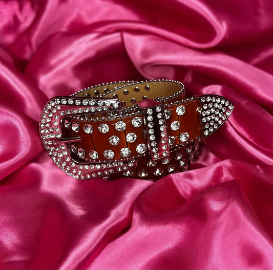 RHINESTONE VV BELT