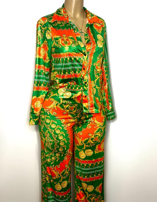 Jalisco Silk Pant Set