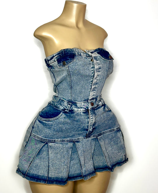Buchona Denim Dress